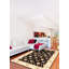 Tapis unique en laine noué à la main noir et beige nouvel âge 5 pi 11 po x 9 pi Haecker