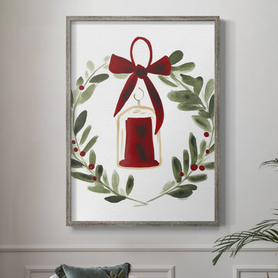 «Christmas Holiday Art», reproduction d'art encadrée CMIV - Bois massif XMA171668