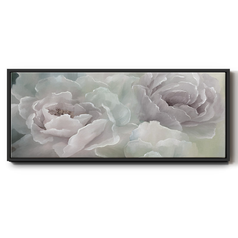 Peony Lace - toile encadrée, H 20 po x l 50 po