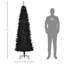 7Ft Pencil Christmas Tree, Unlit Artificial Christmas Tree Slim Douglas Fir Xmas Tree With Realistic Branches, Halloween Tree With 818 Tips-663666727-663666730