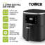 Tower  4L Single Basket Digital Air Fryer with Vortx Technology, 6 Cooking Pre-Sets,Digital Control Panel, 1300W