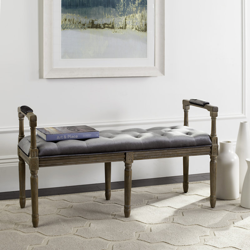 Banc rembourré Mcateer, Gris