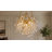 10 - Light Gold With White Glass Petal Accents