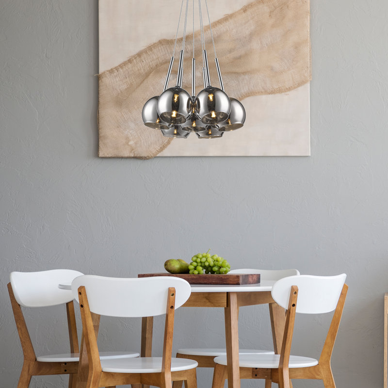 Viergeline 7 - Light Cluster Pendant, Chrome
