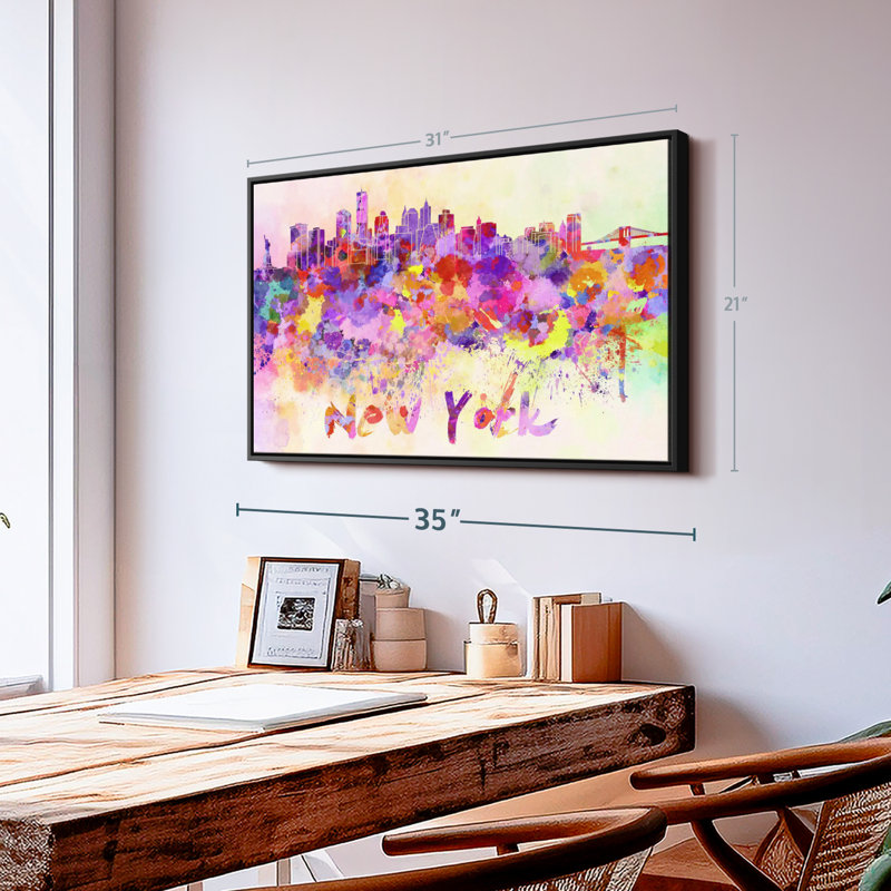«New York City Abstract», H 21 po x l 31 po