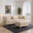 Similicuir beige est en rupture de stock