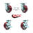 4 Piece Polyurethane on Aluminum Caster Set