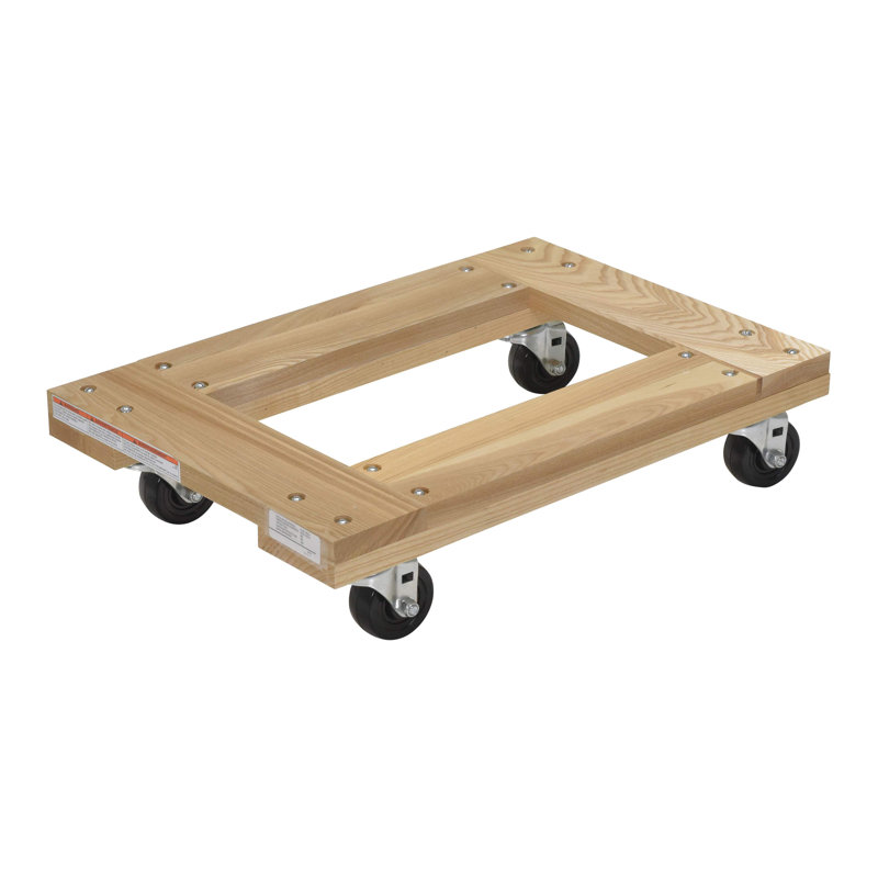 900 Lb. Capacity Platform Dolly, Light Brown, 5.5" H x 24" W x 16" D