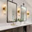 Wall Sconces Set Of Two Gold Morden Wall Lamp For Bathroom Living Room Vanity Lights Fixture (Without Bulbs)