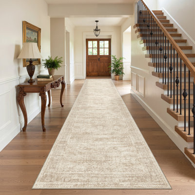 Washable Distressed Persian Rug