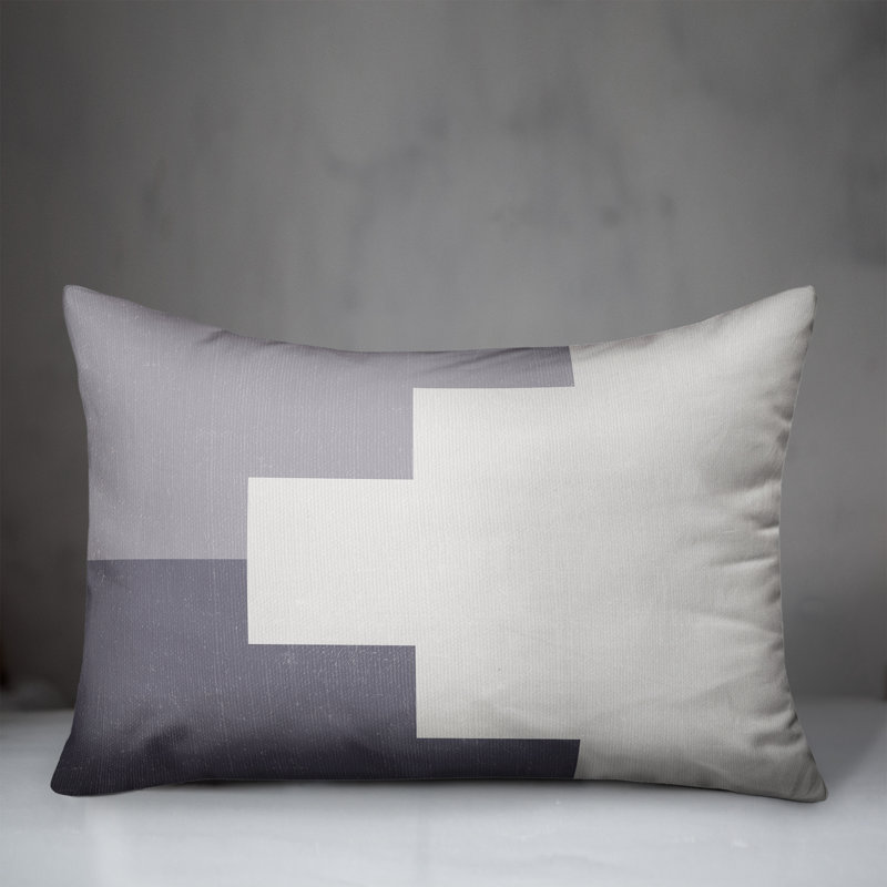Abstract Outdoor Throw Pillow, Blue