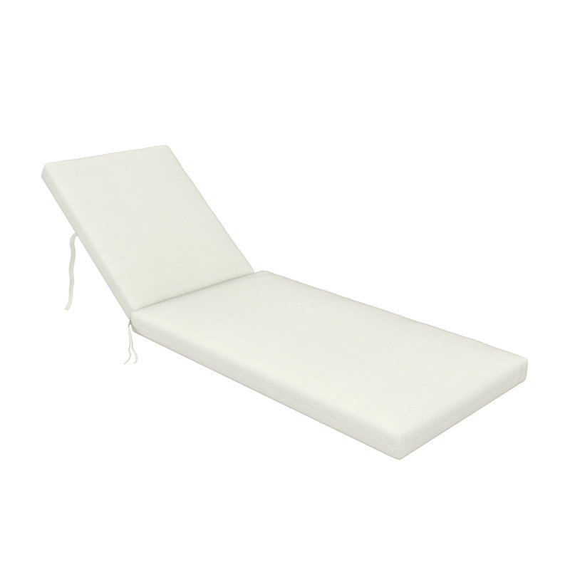 Outdoor Sunbrella® Chaise Lounge Cushion, 22" x 24"/24.5" x 52.5", Canvas Natural Sunbrella® Canvas