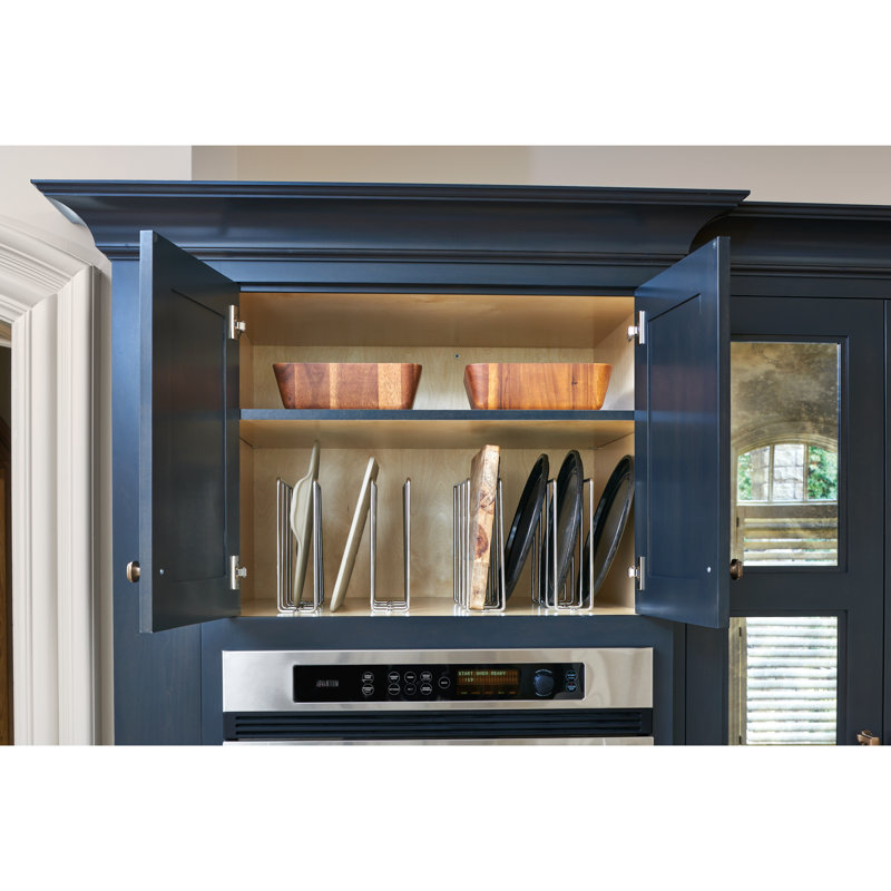 Chrome U-Shaped Bakeware Divider Cabinet Organizer