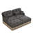 Deep Seat Modular Sofas, Chenille Leopard Modern Style For Home