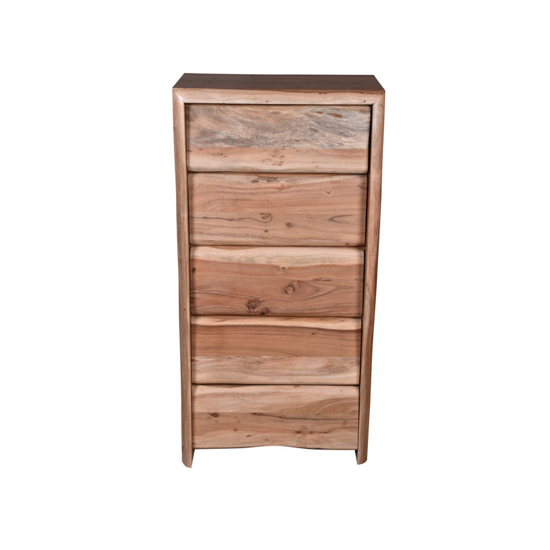 Platon Solid Wood 60 cm W Chest of 5 Drawers