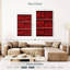 Ensemble de motifs Tergel - rouge-108622049