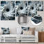 Cornew - abstrait en spirale, impression murale en métal-99555403