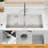 Undermount Workstation Kitchen Sink Double Bowl Kitchen Sink-124881375