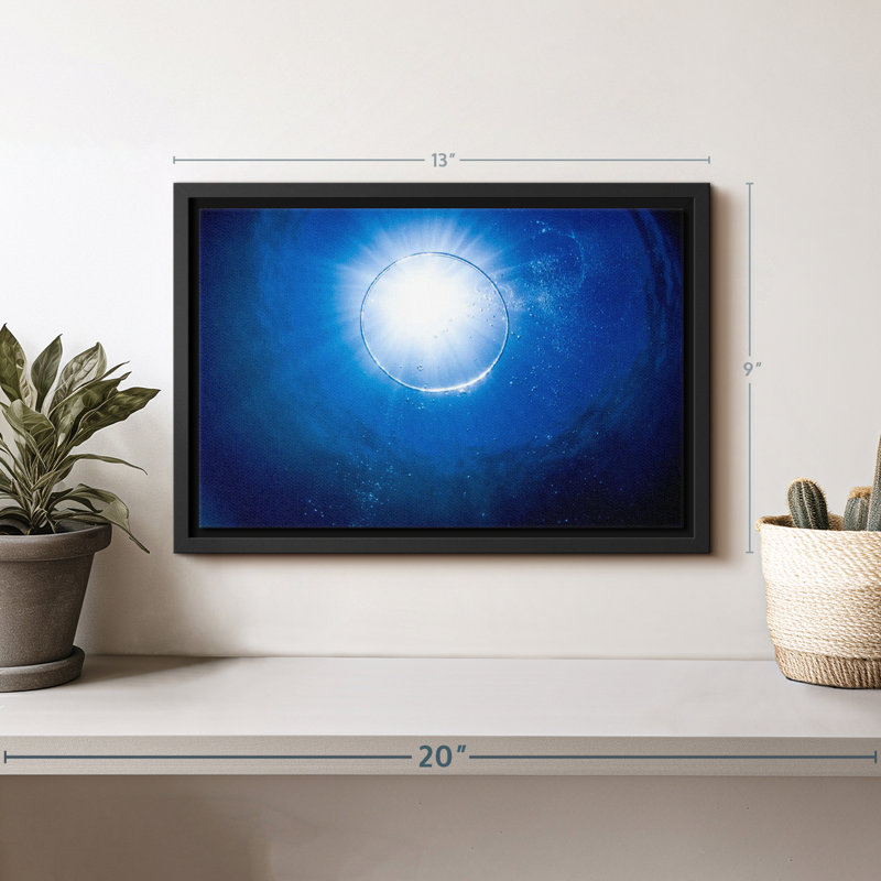 Underwater Bubble Canvas Print, 9" H x 13" W