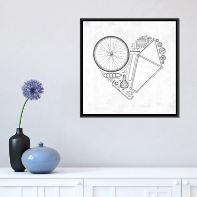« love bike », impression sur toile tendue