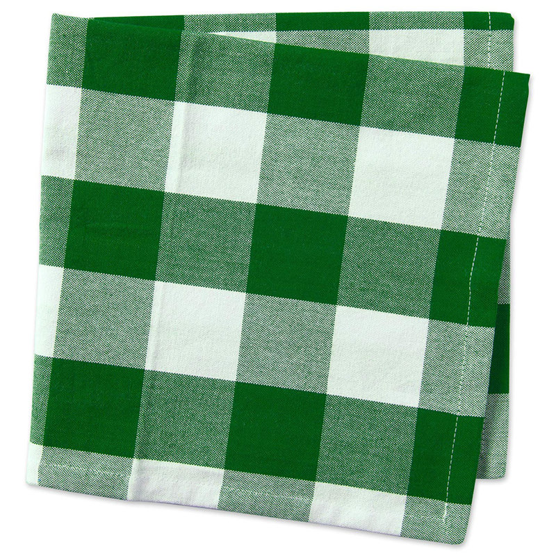 Ensemble de serviettes en coton 6 pièces Mya-Rose, Vert Trèfle