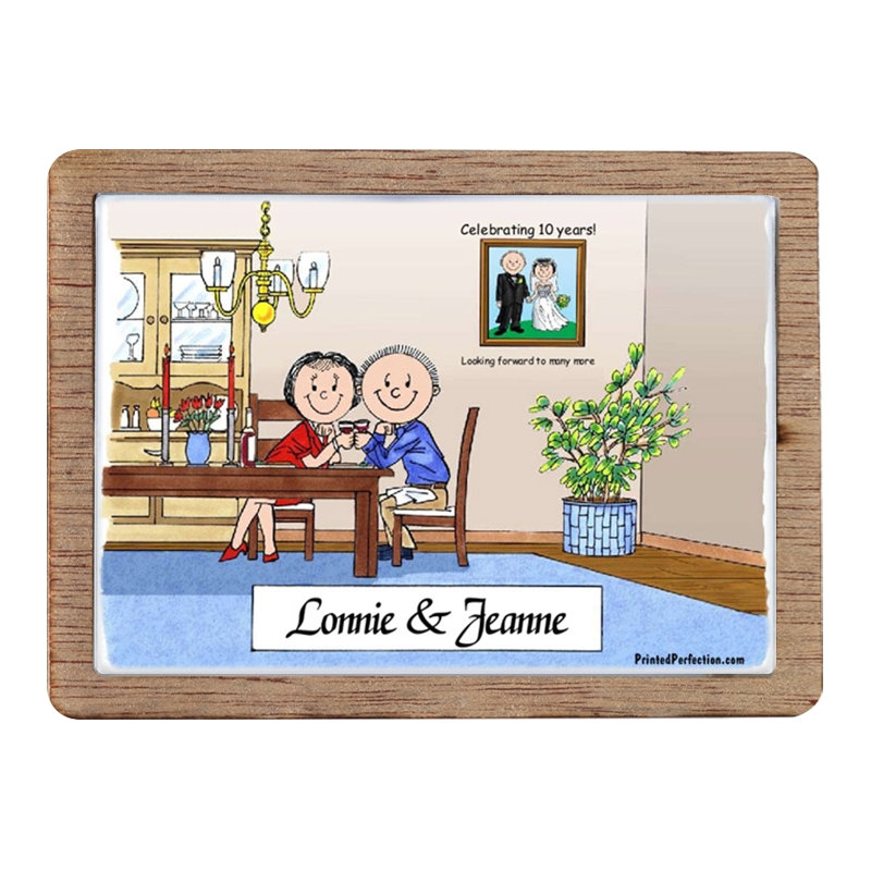 Magnet personnalisé en bois pour anniversaire!, Oui