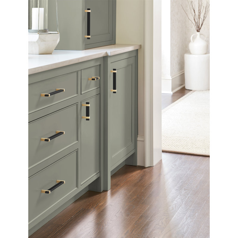 Mulino 3 inch (76mm) Center-to-Center, Matte Black/Champagne Bronze