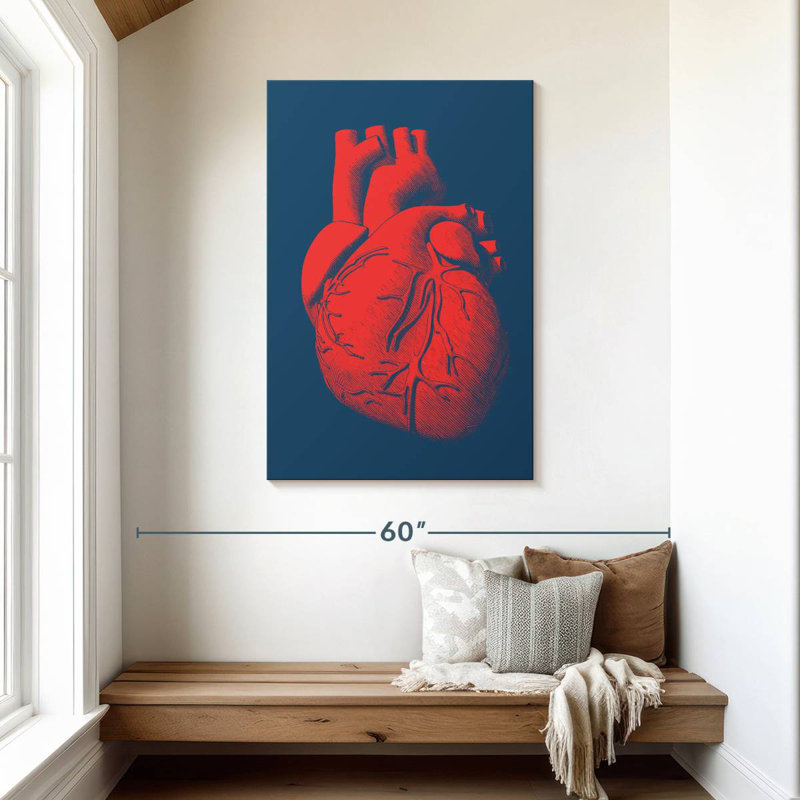 Keiri Anatomical Heart, 45" H x 30" W