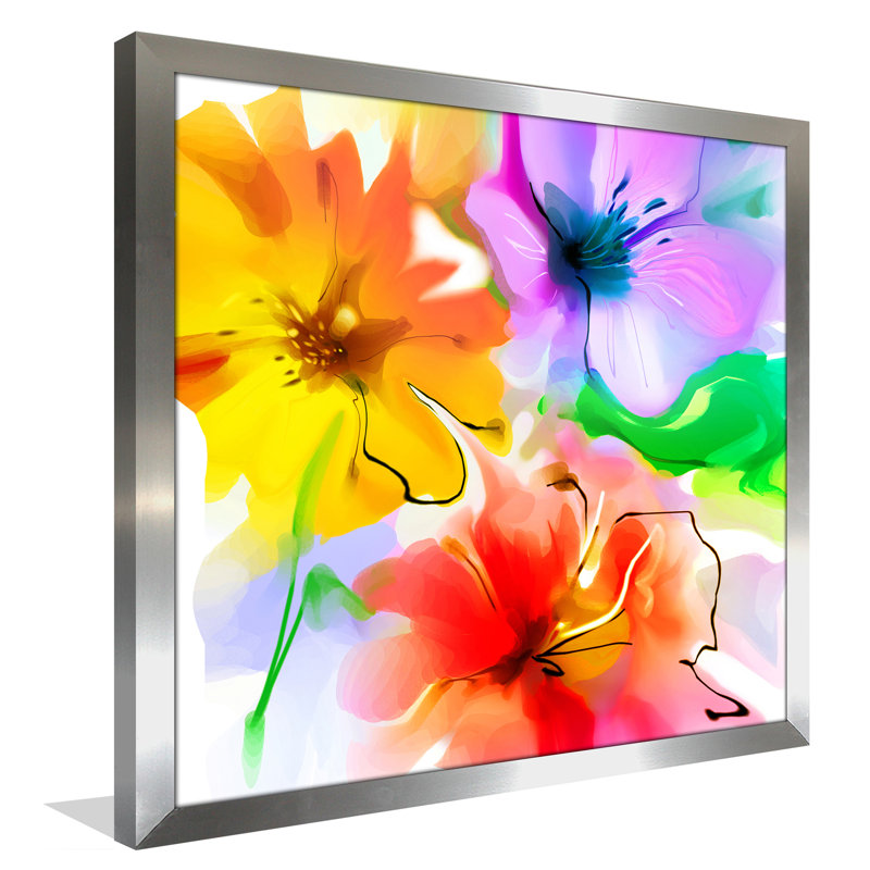 « the floral danse », impression encadrée, H 35 po x l 35,5 x P 0,75 po
