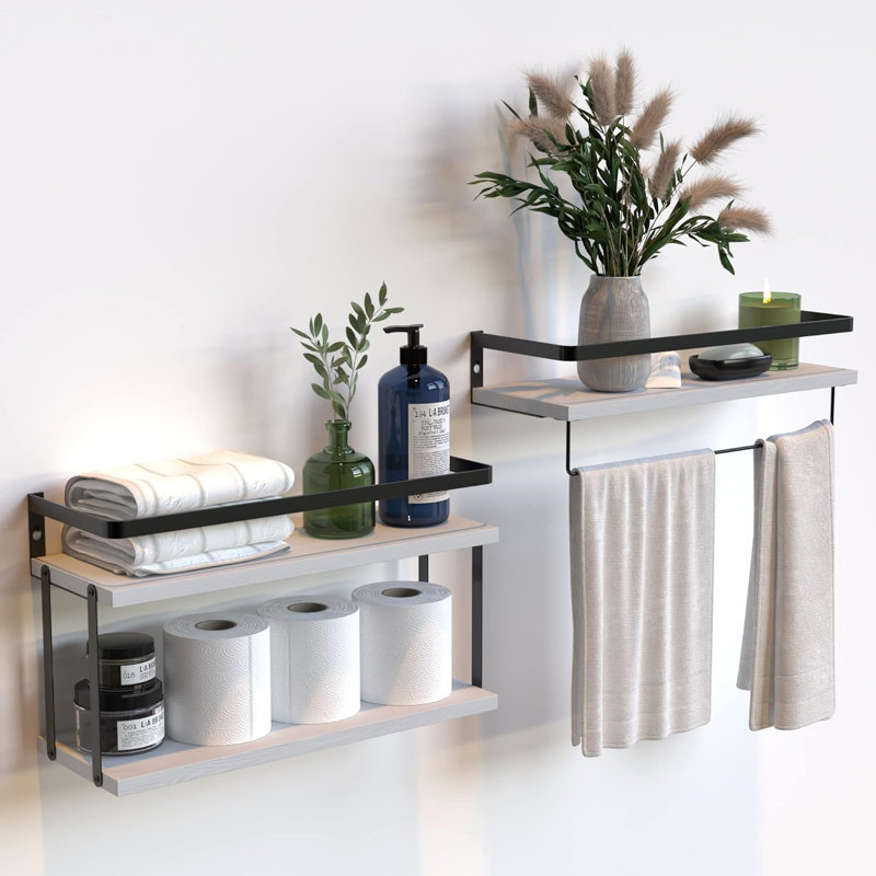 Purefoy 3 Piece with Towel Bar, White