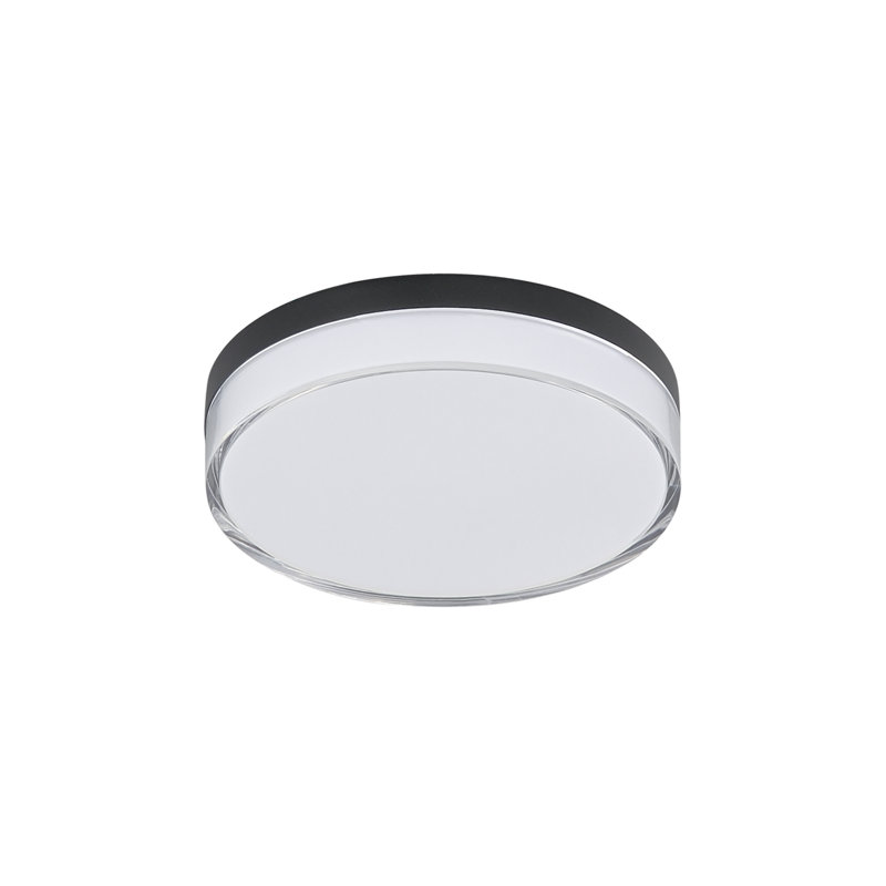 Acrylic LED Flush Mount, Black