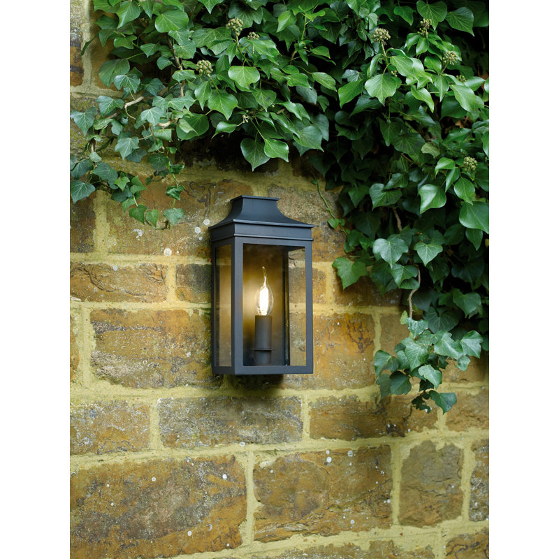 Aagman Outdoor Wall Lantern, Black