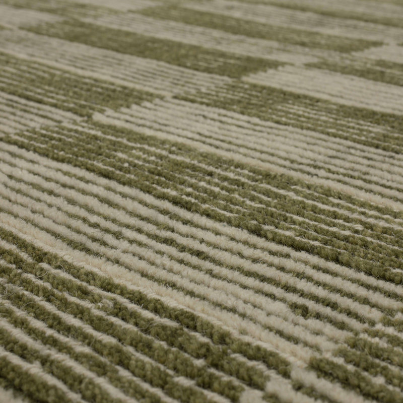 Karastan Rugs Broken Stripe Moss Area Rug, Rectangle 8' x 10'