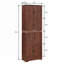 Grande armoire de rangement avec 8 portes et 4 tablettes-1831541008
