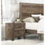Table de chevet pour chambre à coucher, 2 tiroirs avec poignées en métal intrigantes-896015072