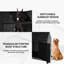 Cage pour chien robuste 48 po avec cage pour chien de grande taille en métal robuste avec 2 portes, 4 roues verrouillables et 2 plateaux amovibles-1072219790
