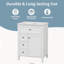 Meuble-lavabo autoportant 24 po avec comptoir d'évier, panneau de fibres à densité moyenne et bois d'hévéa avec 3 tiroirs et tablettes réglables, blanc-906195643