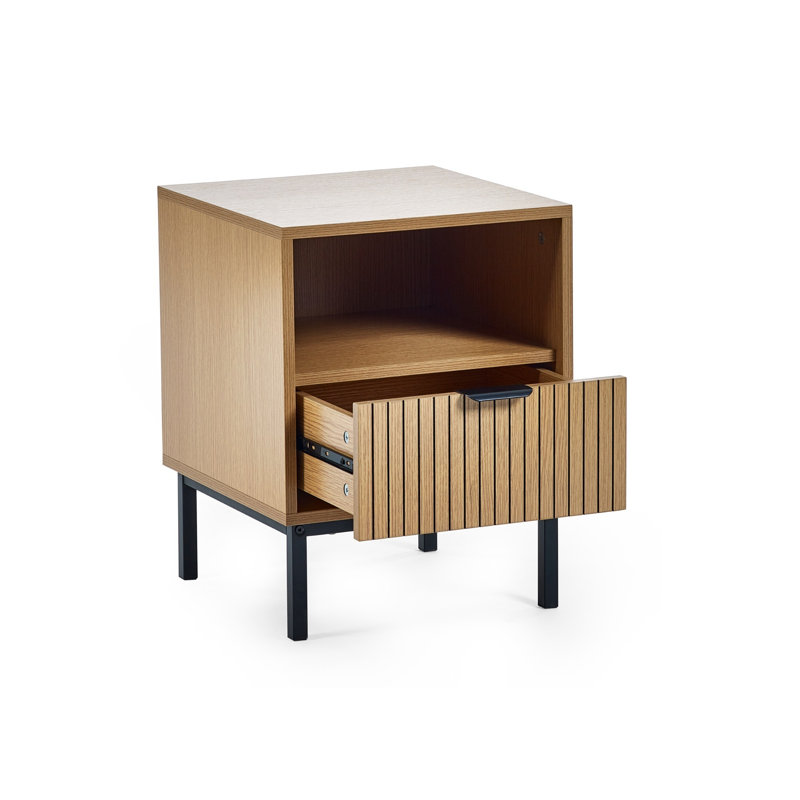 Eatonton 40cm W Manufactured Wood Bedside Table