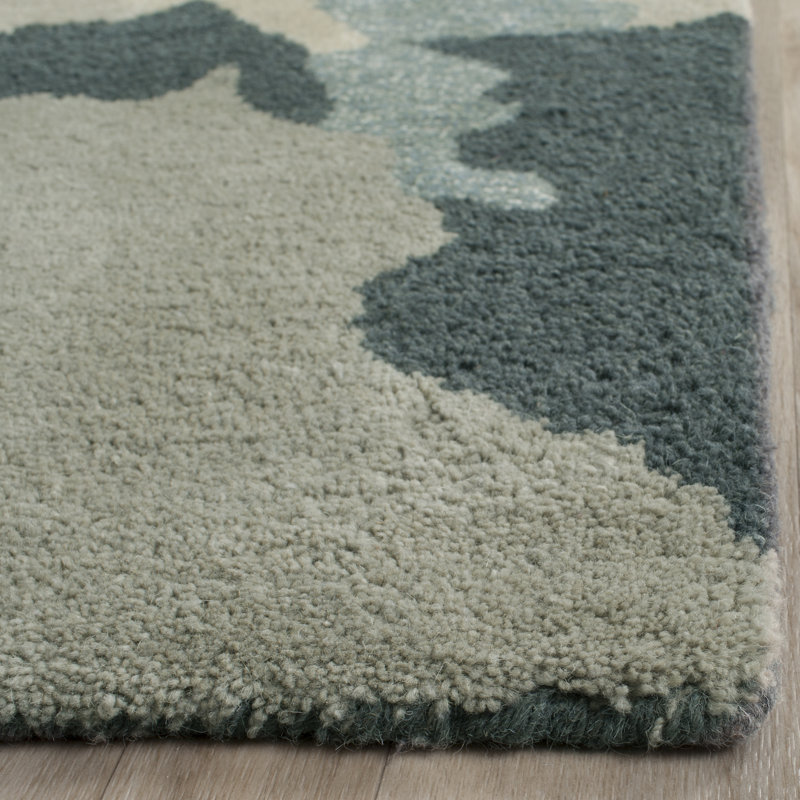 Tapis en laine et viscose touffeté à la main Jefferson, Tapis de couloir 2 pi 3 po x 6 pi
