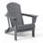Laguna Outdoor 5-Piece Adirondack Chair With Square Coffee Table Conversation Set-108401503