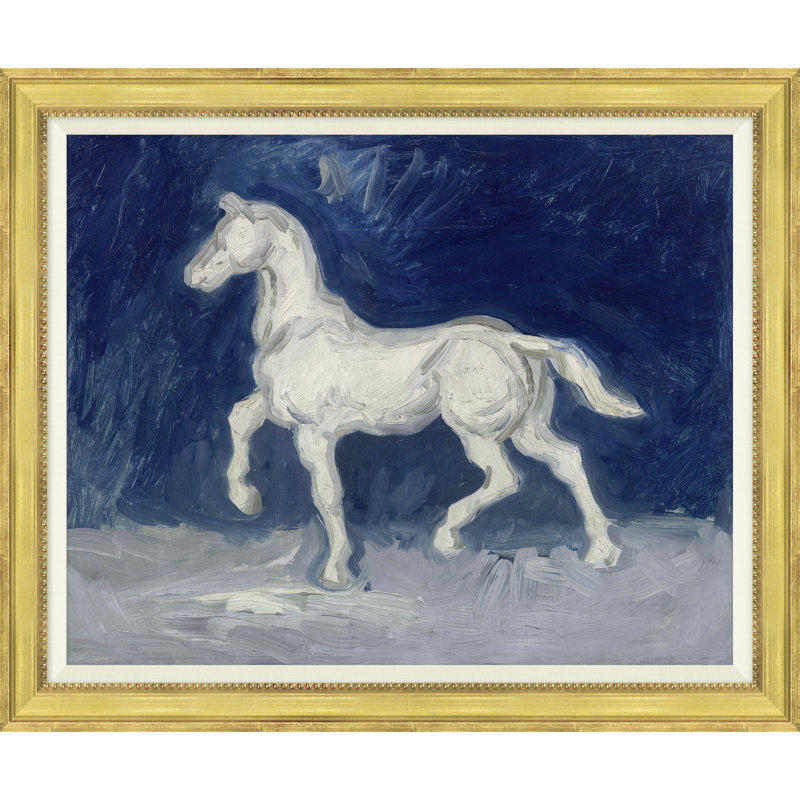 Paard par Vincent Van Gogh - Peinture encadrée sur papier