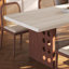 Ensemble de table de salle à manger en pierre frittée-108964041-108964044-108964048