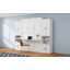 Lit escamotable avec 2 tablettes de rangement latérales-1352110296