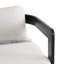 Tabouret de bar d'extérieur en aluminium avec accoudoirs, tabouret de comptoir moderne pour patio
