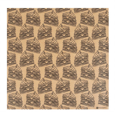 Restaurantware Kraft Paper Food Wrap Pack of 2000 Sheets 12 x 12 Inch Greaseproof Printed Sandwich Paper, Burger Wrap Paper, Disposable Food Wrap, Kraft Brown Paper