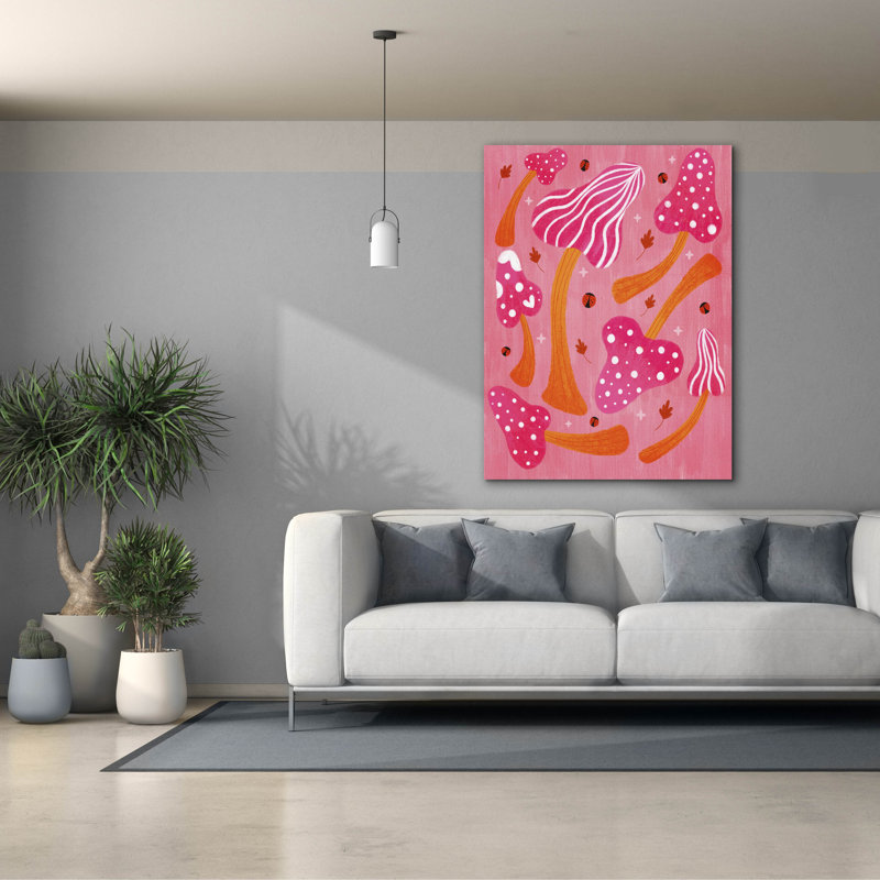 Toile épique Graffiti «Mushroom In Fall» par Club Daydream, 40 po x 54 po, H 54 po x l 40 po