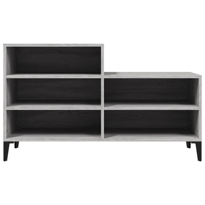 10 Pair Shoe Storage Cabinet, Grey Sonoma