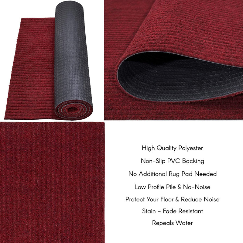 Custom Size Outdoor/Indoor 36'' Wide Runner Rug With Non-Slip Water Resistant PVC Backing_2, Runner 3' x 10'