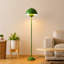 Lampe sur pied industrielle industrielle avec abat-jour vert pomme et interrupteur au pied-23387963