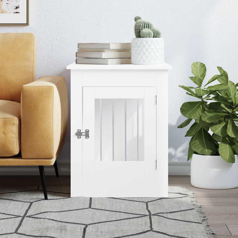 Pet Crate, 68cm H x 55cm W x 80cm D, White